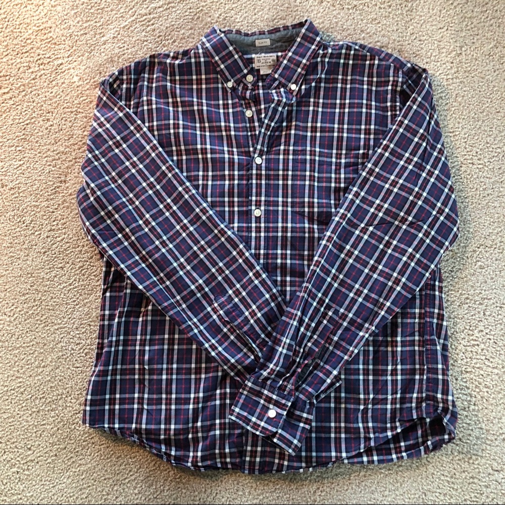 J Crew Slim Fit America Plaid Shirt
